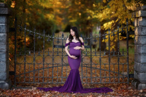 fall maternity session boston