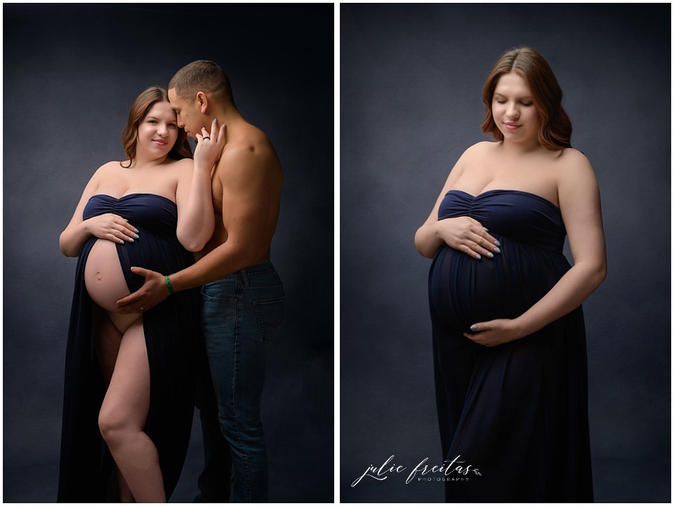couple posing during haverhill ma maternity photoshoot